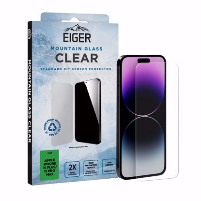 Picture of Eiger Eiger Mountain Glass CLEAR for Apple iPhone 15 Plus / 15 Pro Max in Clear